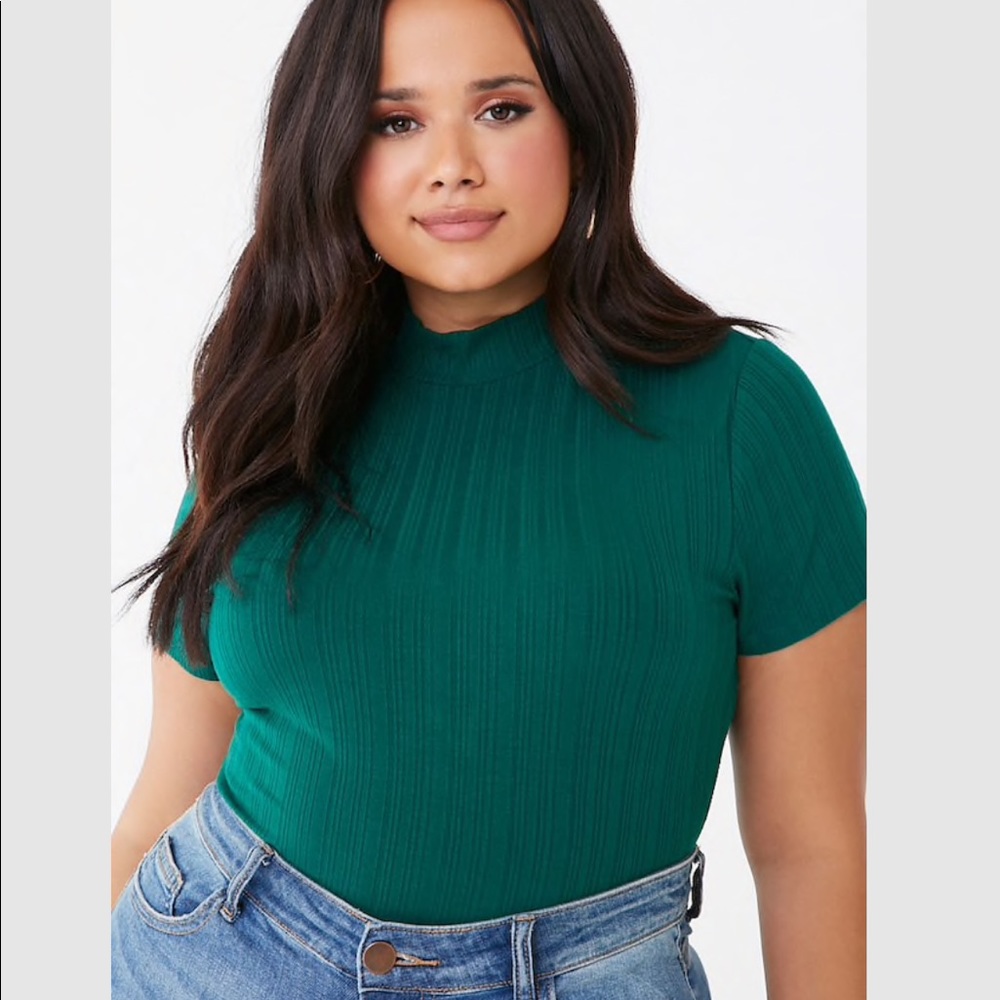 NWT! F21 green bodysuit